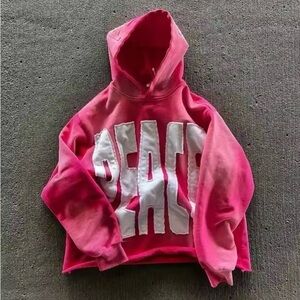 Pink Hoodie with Peace Design